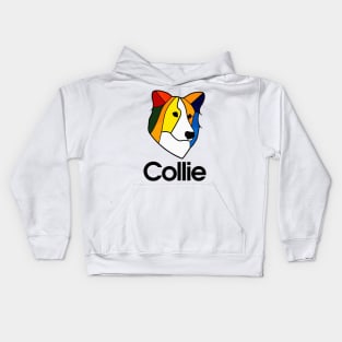 Collie Dog Owner Vintage Funny 70s Collie Kids Hoodie